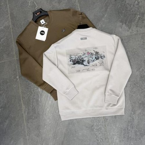 Свитер F.T.H (L-4XL) F1586 brown (деми) F.T.H F1586 brown