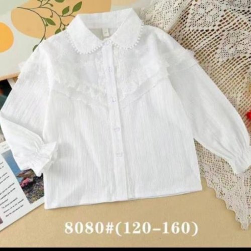 Блузка Meloria (120-160) 8080 white (деми) Meloria 8080 white