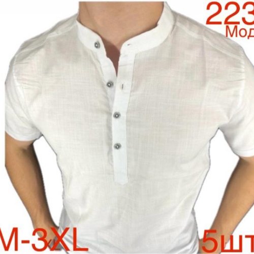 Рубашка Надийка (48-56) ND1475-223 white (лето) Надийка ND1475-223 white