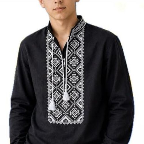 Вышиванка Надийка (13-16) ND1498-130 black (деми) Надийка ND1498-130 black