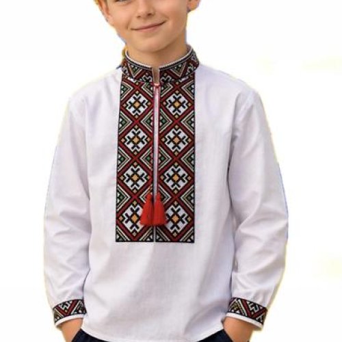 Вышиванка Надийка (6-12) ND1526-132 white (деми) Надийка ND1526-132 white