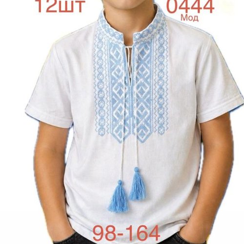 Вышиванка Надийка (98-164) ND1552-0444 white (лето) Надийка ND1552-0444 white