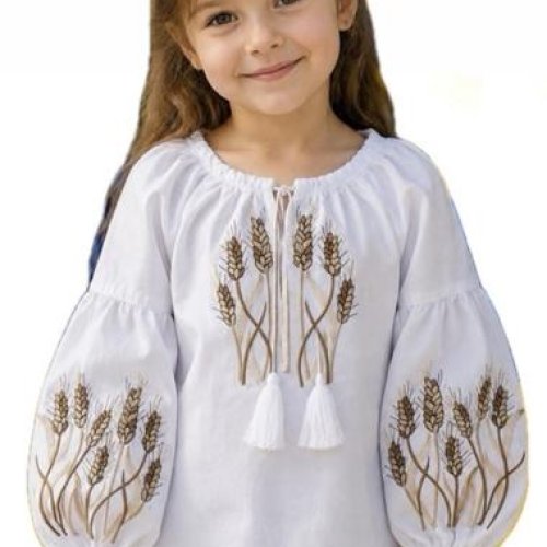 Вышиванка Надийка (98-116) ND1565-121 white (деми) Надийка ND1565-121 white