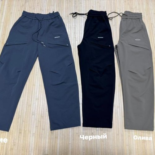 Штаны спорт Navas (M-4XL) NV2146 d.grey (деми) Navas NV2146 d.grey