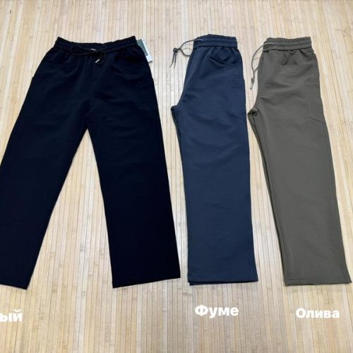 Штаны спорт Navas (M-4XL) NV2149 d.grey (деми) Navas NV2149 d.grey