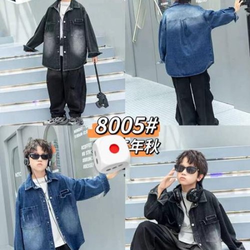 Рубашка Фунтик (8-12) 8005 black (деми) Фунтик 8005 black