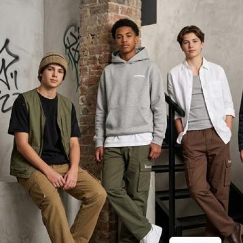 Штаны спорт Фунтик (10-14) D908 khaki (деми) Фунтик D908 khaki
