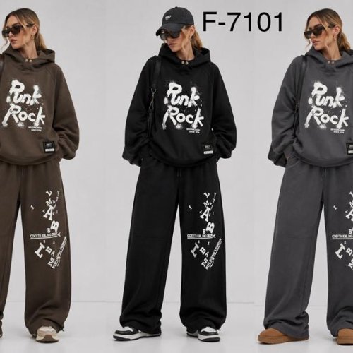 Костюм спорт Saint Wish (3XL-5XL) F7101 black (зима) Saint Wish F7101 black