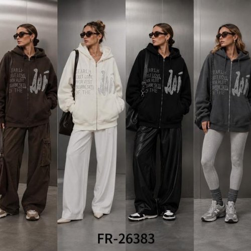 Кофта спорт Saint Wish (2XL-4XL) FR26383 grey (зима) Saint Wish FR26383 grey