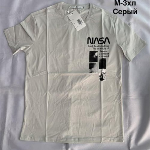 Футболка Minh (M-3XL) MH990 l.grey (лето) Minh MH990 l.grey