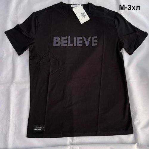 Футболка Minh (M-3XL) MH995 black (лето) Minh MH995 black