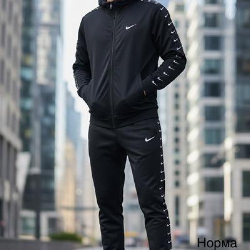 Костюм спорт Hai (M-3XL) H1598 black (деми) Hai H1598 black
