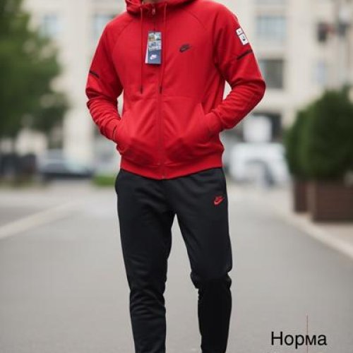 Костюм спорт Hai (M-3XL) H1586 red (деми) Hai H1586 red
