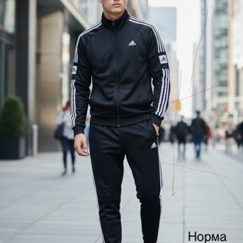 Костюм спорт Hai (M-3XL) H1589 black (деми) Hai H1589 black