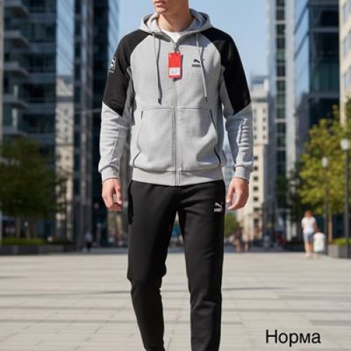 Костюм спорт Hai (M-3XL) H1593 l.grey (деми) Hai H1593 l.grey