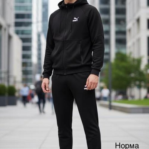 Костюм спорт Hai (M-3XL) H1594 black (деми) Hai H1594 black