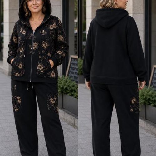 Костюм спорт Immei (XL-4XL) 6601 black (деми) Immei 6601 black