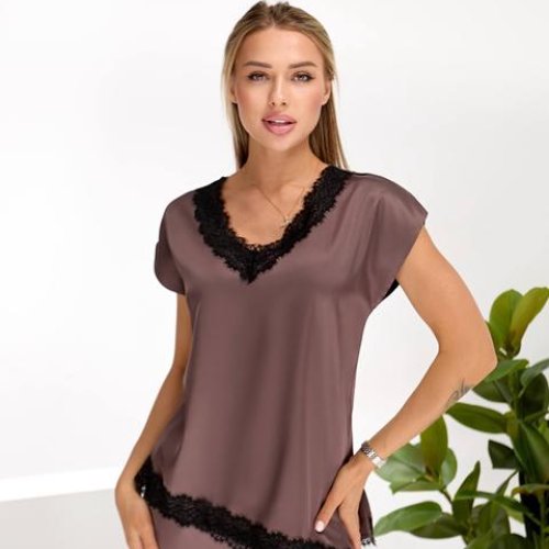 Футболка Lelis (S-L) 1149 brown (лето) Lelis 1149 brown