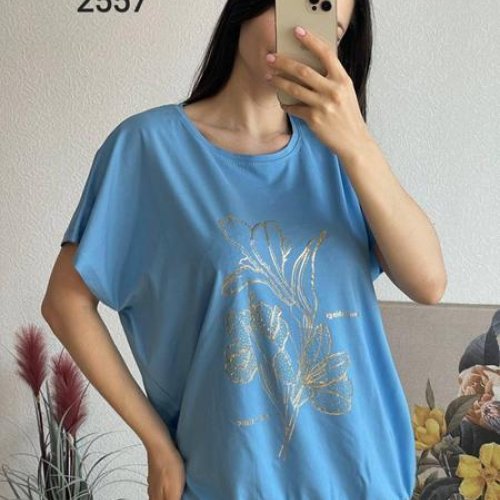 Футболка FSN (50-56) 2557 l.blue (лето) FSN 2557 l.blue