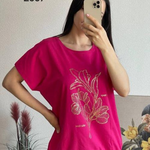 Футболка FSN (50-56) 2557 pink (лето) FSN 2557 pink