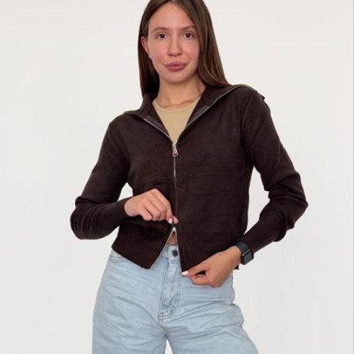 Кофта FSN (44-48) 3500 brown (деми) FSN 3500 brown
