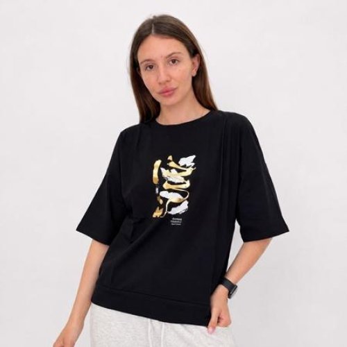 Футболка FSN (50-54) 6520 black (лето) FSN 6520 black