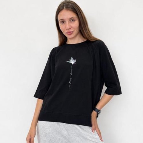 Футболка FSN (50-54) 6530 black (лето) FSN 6530 black