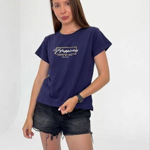 Футболка FSN (44-48) 6538 navy (лето) FSN 6538 navy