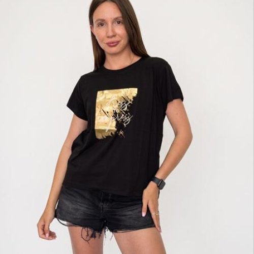 Футболка FSN (44-48) 6539 black (лето) FSN 6539 black