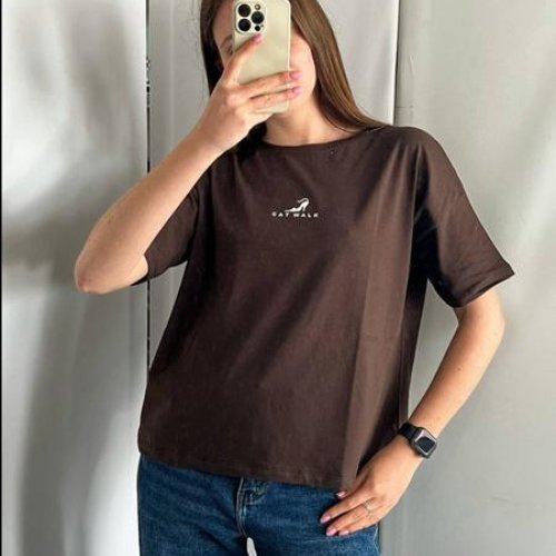 Футболка FSN (44-50) 6557 brown (лето) FSN 6557 brown