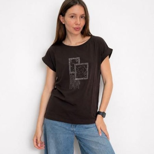 Футболка FSN (44-50) 6567 brown (лето) FSN 6567 brown