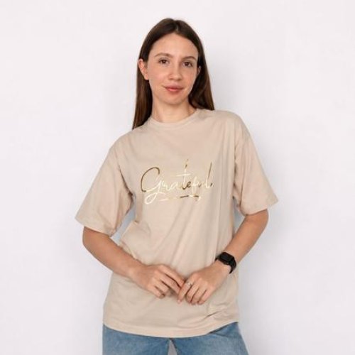 Футболка FSN (44-54) 7182 beige (лето) FSN 7182 beige