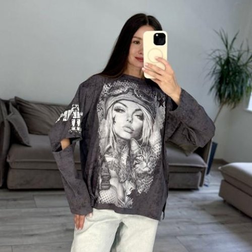 Свитер S.Style (42-48) 38-1 d.grey (деми) S.Style 38-1 d.grey