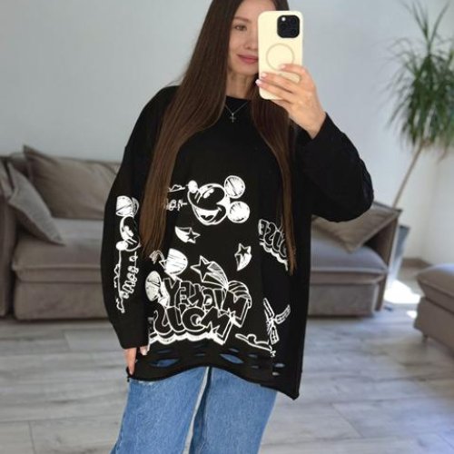 Свитер S.Style (42-48) 92-3 black (деми) S.Style 92-3 black