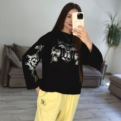 Свитер S.Style (42-48) 94-1 black (деми) S.Style 94-1 black