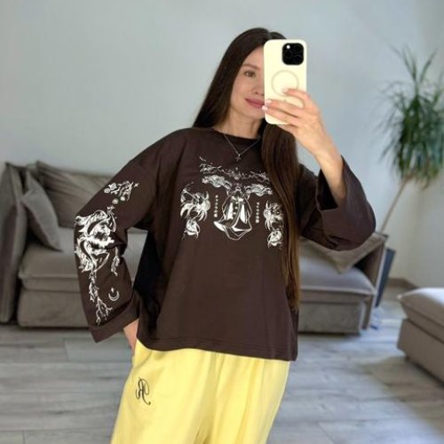 Свитер S.Style (42-48) 94-1 d.brown (деми) S.Style 94-1 d.brown