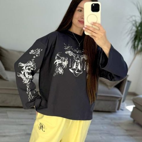 Свитер S.Style (42-48) 94-1 d.grey (деми) S.Style 94-1 d.grey