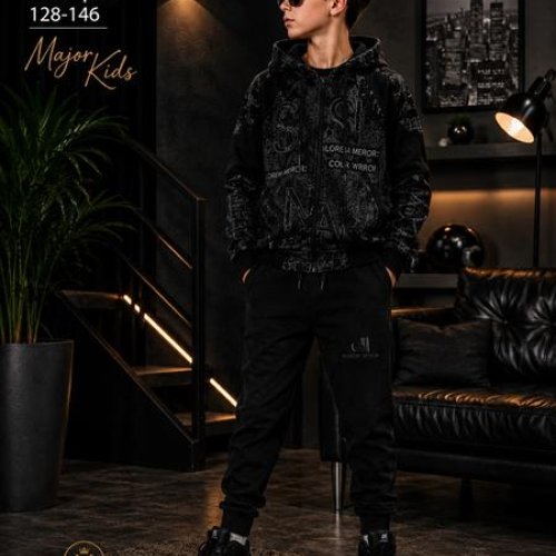 Костюм спорт Major kids (128-146) T2603 black (деми) Major kids T2603 black
