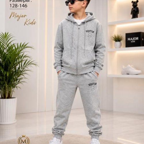 Костюм спорт Major kids (128-146) T2607 l.grey (деми) Major kids T2607 l.grey