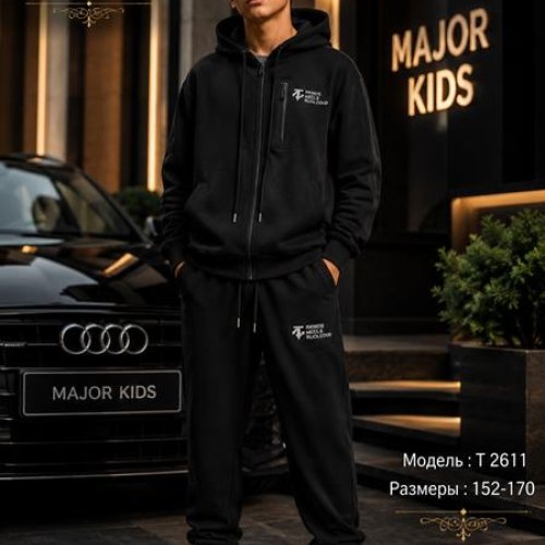 Костюм спорт Major kids (152-170) T2611 black (деми) Major kids T2611 black