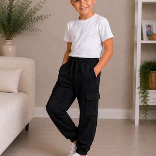 Штаны спорт Marimaks (122-140) 1070 black (деми) Marimaks 1070 black