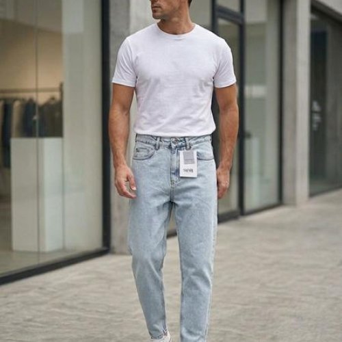 Джинсы Maxim Jeans (30-38) 26801 l.blue (деми) Maxim Jeans 26801 l.blue