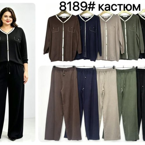Костюм Yaoli (56-60) 8189 black (деми) Yaoli 8189 black