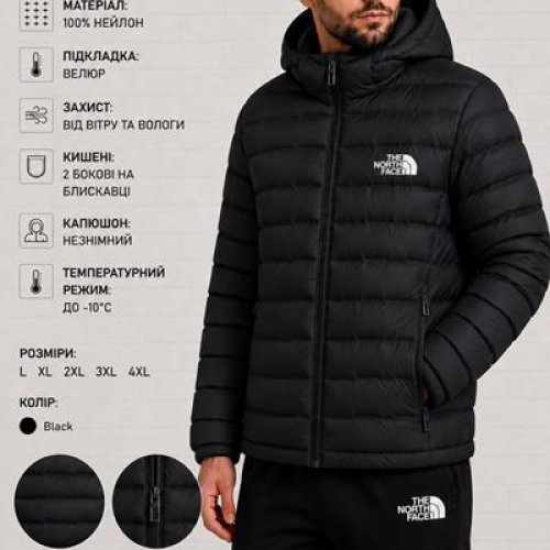 Куртка AZT (46-54) 2695-1 black (деми) AZT 2695-1 black
