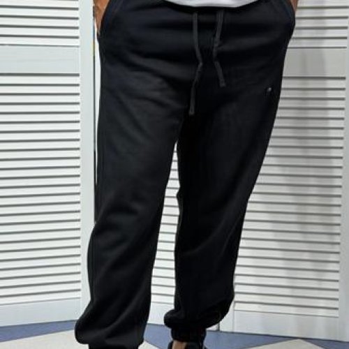 Штаны спорт MMC clothes (M-2XL) 3223 black (деми) MMC clothes 3223 black