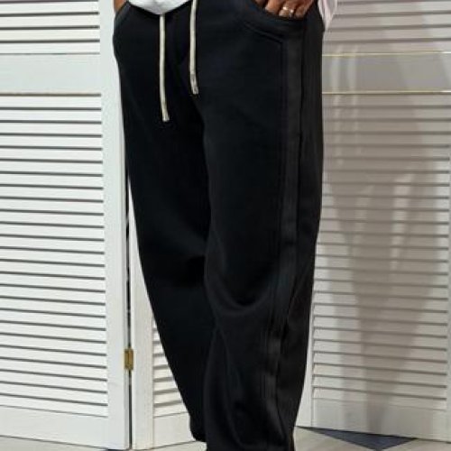 Штаны спорт MMC clothes (M-2XL) 3227 black (деми) MMC clothes 3227 black