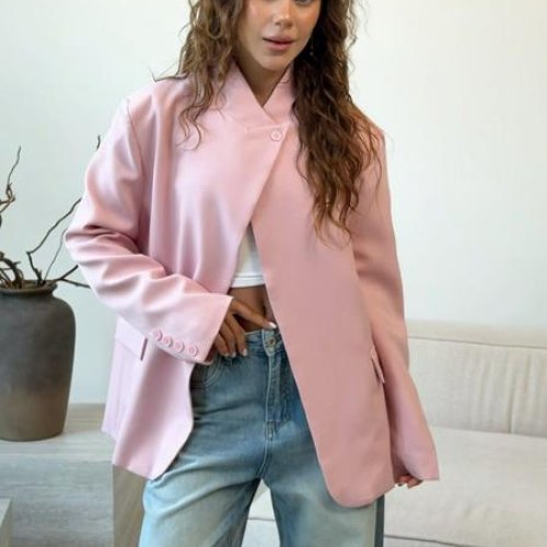 Пиджак MMC clothes (44-50) 8804 pink (деми) MMC clothes 8804 pink
