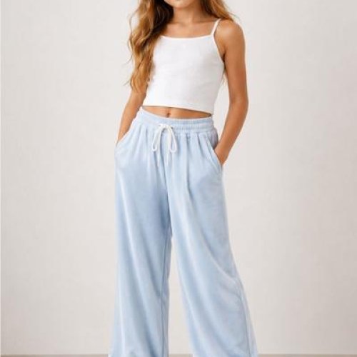 Штаны спорт Loren (128-152) 799 l.blue (деми) Loren 799 l.blue