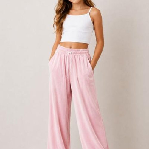 Штаны спорт Loren (128-152) 799 pink (деми) Loren 799 pink