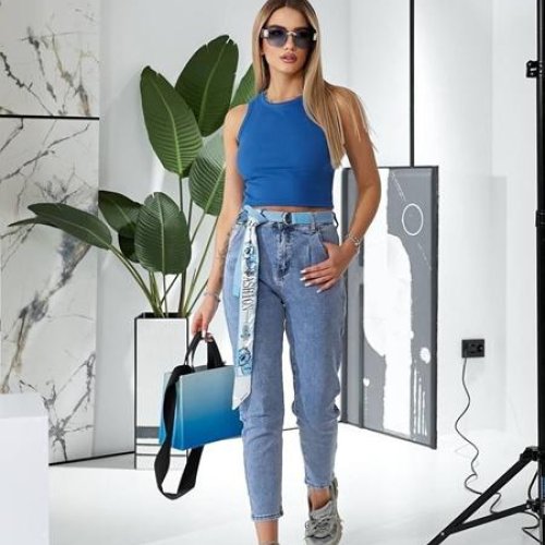 Топ Loren (42-48) 977-1 blue (лето) Loren 977-1 blue